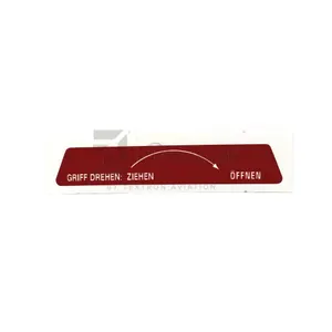 Cessna 6219275-38 PLACARD with 8130